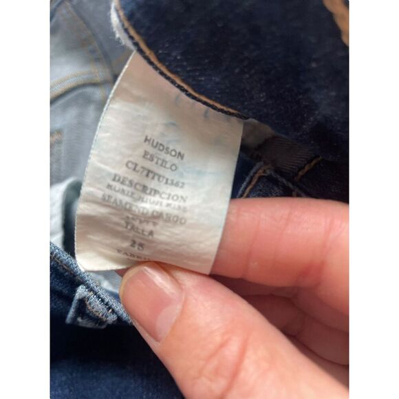 Hudson Estilo Cargo Wide Leg Denim Jeans - Picture 12 of 13